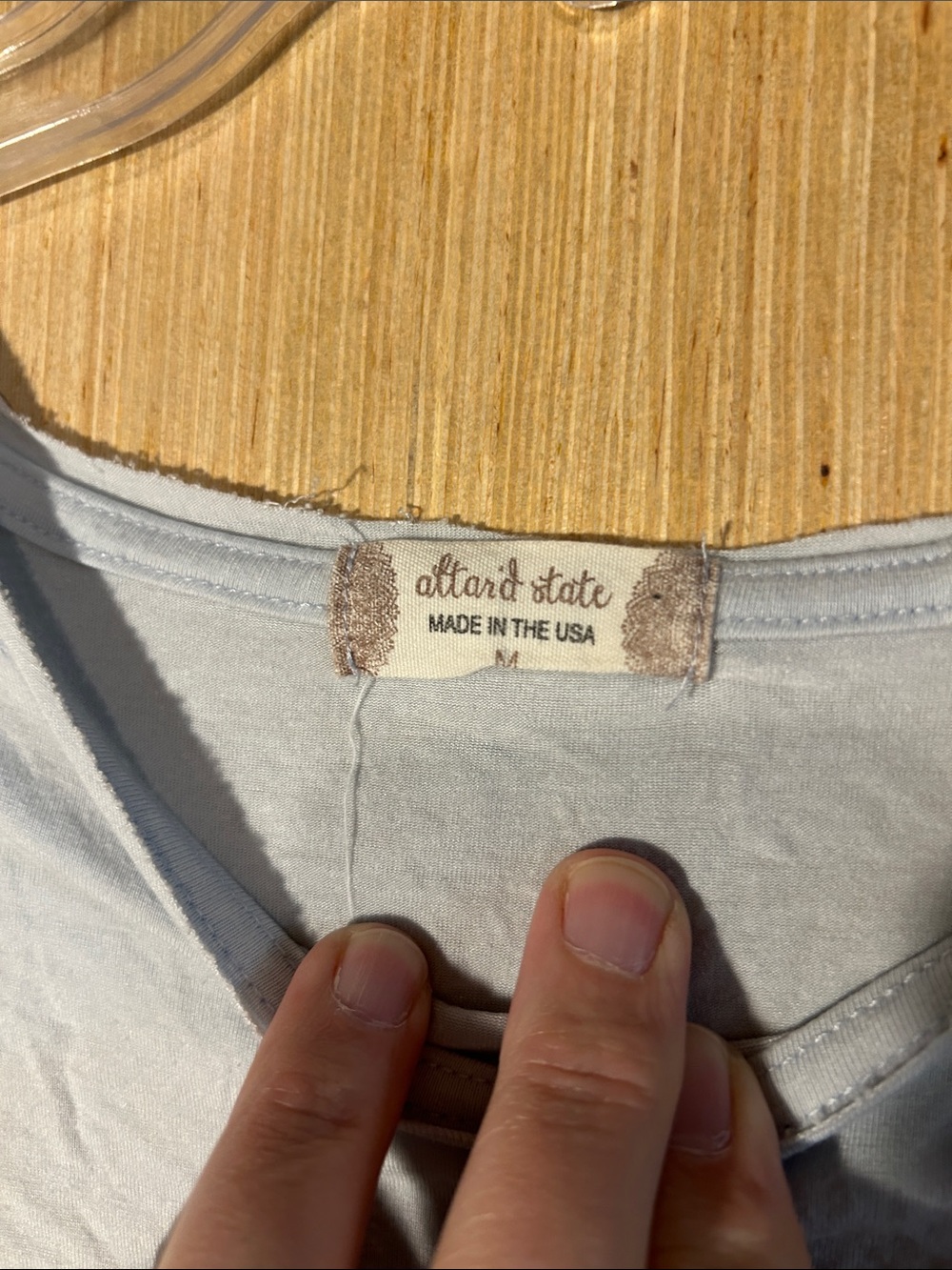 Two shirt pack! Altar'd State Light Blue Relaxed Crew Tee - Picture 2 of 6
